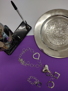 Corbatero y pulsera de plata alemana - Danaa | Joyería Fina 