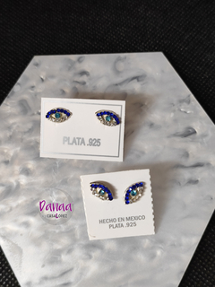 Aretitos de ojo turco. Precio por pieza - Danaa | Joyería Fina 