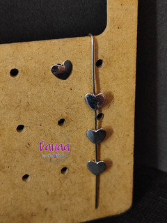 Aretes trepadores de corazón