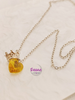 Corona de plata en Corazón Amarillo - Danaa | Joyería Fina 