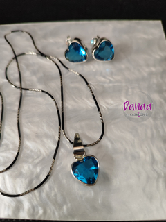 Conjunto Regina. Plata pavonada con plata tradicional en internet