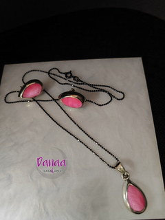 Set Emma 3. 46 centrímetros de Plata pavonada hecha de bolitas