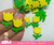 50 apliques Flor Tulipa 2,2 x 1,5cm- eva glitter na internet