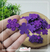 50 apliques Flor 2,5 x 2,5cm- eva glitter - loja online