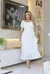 Vestido Eliza - renda - branco off - comprar online