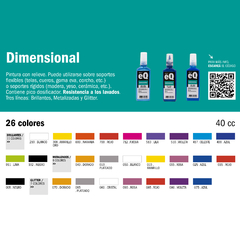 Pintura dimensional 40 cc - EQ - comprar online