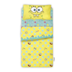 JUEGO DE SÁBANAS 1 1/2 PLAZA - BOB ESPONJA - PIÑATA - Textil Center