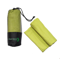 TOALLON VERDE DE MICROFIBRA SECADO RÁPIDO - SPORT GEAR