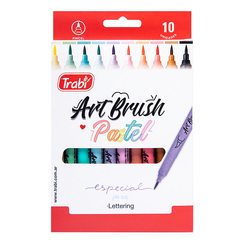 MARCADOR TRABI ART BRUSH PASTEL X 10 - comprar online