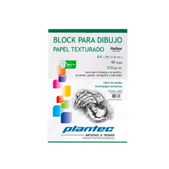 BLOCK PLANTEC TEXTURADO A4 210 GR X 40 HJ - comprar online