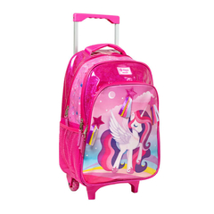 MOCHILA FILGO STARPAK 18" CON CARRO UNICORNIO FUCSIA en internet