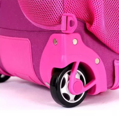 MOCHILA ELF CON CARRO ROSA 2 DIVISIONES - Librerías Kiwi