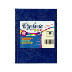 CUADERNO TRIUNFANTE 19 X 23.5 CM 50 HOJAS FORRADO AZUL RAYAS - comprar online