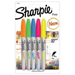 MARCADOR SHARPIE NEON X 5 - comprar online