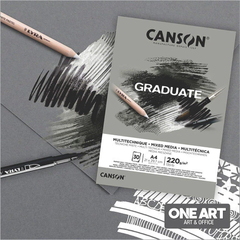 BLOCK CANSON GRADUATE A4 X 30 H. 220 GR. MULTI-TECNICA - comprar online