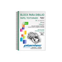 BLOCK PLANTEC TEXTURADO ANILLADO A4 210 GR X 40 HJ - comprar online