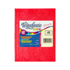 CUADERNO TRIUNFANTE 19 X 23.5 CM 50 HOJAS FORRADO ROJO CUADROS - comprar online