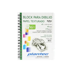 BLOCK PLANTEC TEXTURADO A5 210 GR X 40 HJ - comprar online