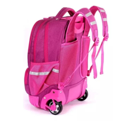 MOCHILA ELF CON CARRO ROSA 2 DIVISIONES en internet