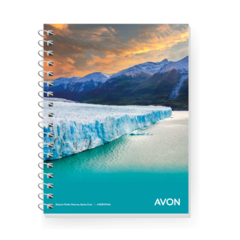 CUADERNO AVON 16 X 21 cm ESPIRAL X 84 HOJAS RAYAS