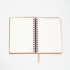 AGENDA FW 2025 SEMANAL 15 X21 MINIMALISTA BEIGE - comprar online