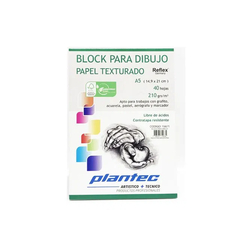 BLOCK PLANTEC TEXTURADO A5 210GR X 40 HJ - comprar online