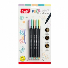 MICROFIBRAS TRABI FREE LINERS X 5 PASTEL - comprar online