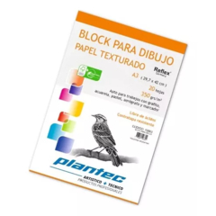 BLOCK PLANTEC PARA DIBUJO TEXTURADO 350 GR 20 HOJAS - comprar online