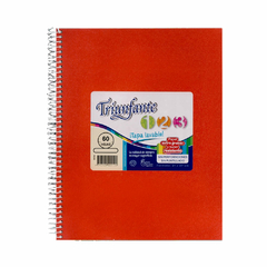 CUADERNO TRIUNFANTE 21 X 27 cm 60 HOJAS FORRADO ROJO CUADROS - comprar online