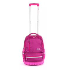 MOCHILA ELF CON CARRO ROSA 2 DIVISIONES - comprar online