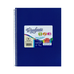 CUADERNO TRIUNFANTE 21 X 27 cm 60 HOJAS FORRADO AZUL CUADROS - comprar online