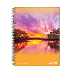 CUADERNO AVON 16 X 21 cm ESPIRAL X 84 HOJAS RAYAS - tienda online