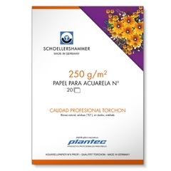 BLOCK PLANTEC ACUARELA TORCHON 17X25 CM 250 GR X 20 HJ - comprar online