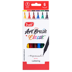 MARCADOR TRABI ART BRUSH X 6 CLASSIC - comprar online