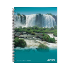 CUADERNO AVON 16 X 21 cm ESPIRAL X 84 HOJAS RAYAS