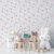 PAPEL DE PAREDE GRANILITE Terrazzo Clean Rosa e Tiffany - comprar online