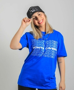 Camiseta "Espelho" MC Azul - comprar online