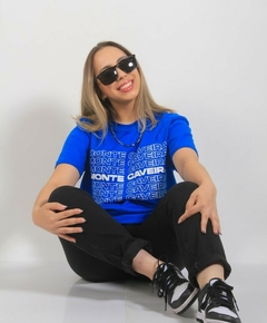 Camiseta "Espelho" MC Azul - loja online