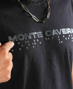 Camiseta MC "Braille" EDIÇÃO LIMITADA Preta - Monte Caveira