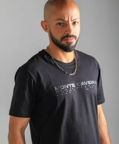Camiseta MC "Braille" EDIÇÃO LIMITADA Preta - Monte Caveira