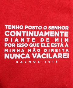 Moletom Canguru MC SALMOS 16:8 Vermelho na internet