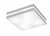 PLAFON NEW QUADRUS 4 CFL 25W 325X325X115MM BRANCO TOTAL