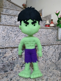 Boneco Incrível Hulk Feltro Decoração Enfeite Festa - comprar online