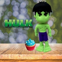 Boneco Incrível Hulk Feltro Decoração Enfeite Festa