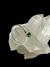 Solitário Prata Modelo Lush Zircônia Verde - M. Adriane