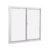 JANELA DE ALUMÍNIO 80X80 2 FOLHAS VIDRO LISO SEM BASCULANTE - comprar online