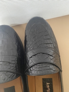 mocasin soft croco black en internet