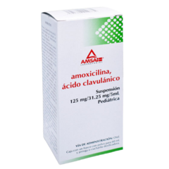 Amoxicilina/Ácido Clavulánico Suspensión 125mg 60ml (Amsa)