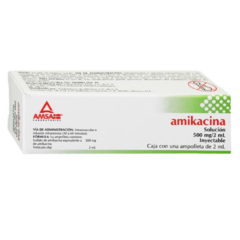 Amikacina 500mg/2ml 1 ampolletas (Amsa)