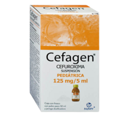 Cefuroxima Suspensión 125mg 50ml (Cefagen)